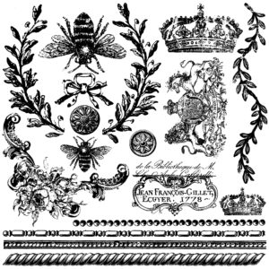 IOD Designs Stamp - Queen Bee 12" x 12"