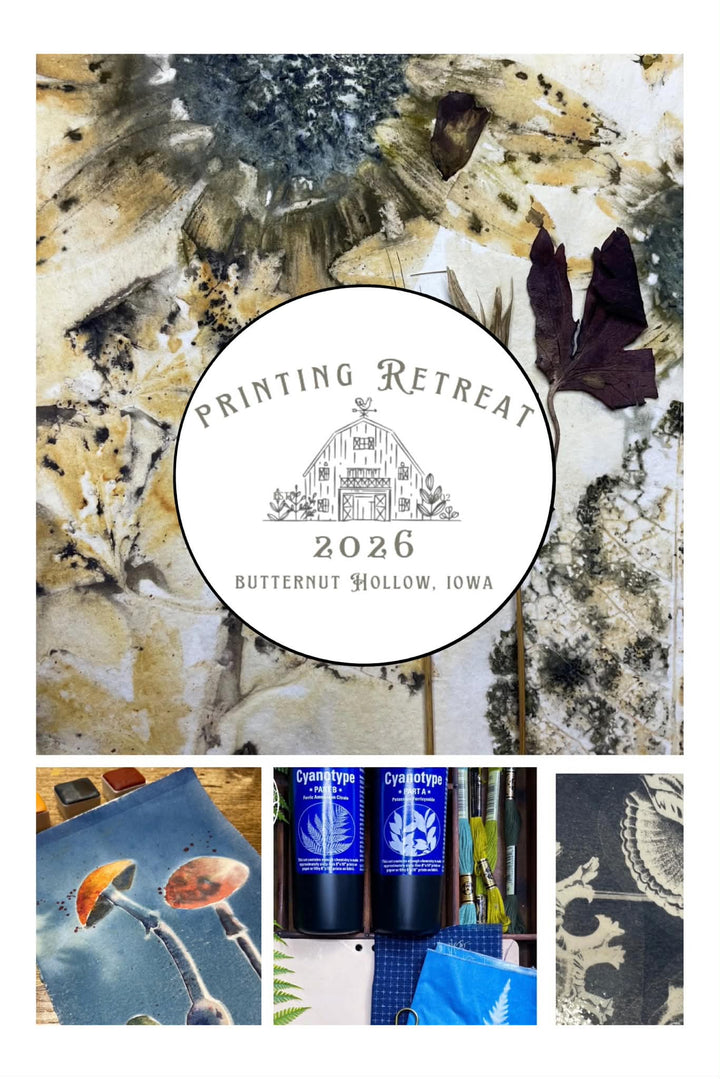 Butternut Hollow Printing Retreat - June 27 - 28, 2026
