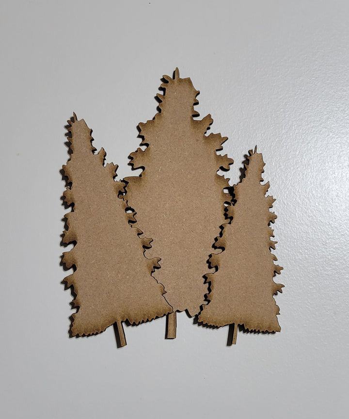 Set of 3 Christmas Tree Blanks